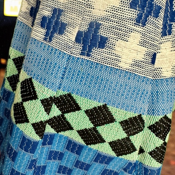 Novis Multicolor Woven Jacquard Pleated A-Line Skirt Resort 2015 Collection SZ6 - Picture 9 of 12